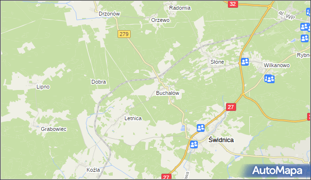 mapa Buchałów, Buchałów na mapie Targeo