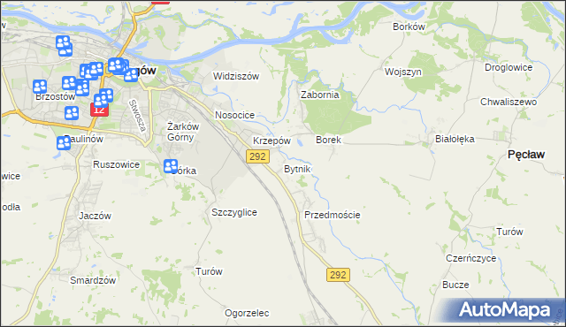 mapa Bytnik, Bytnik na mapie Targeo