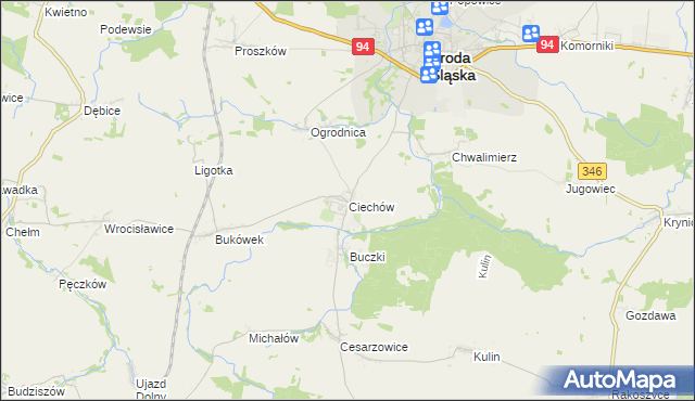 mapa Ciechów, Ciechów na mapie Targeo