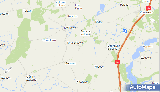 mapa Ciężkowo, Ciężkowo na mapie Targeo