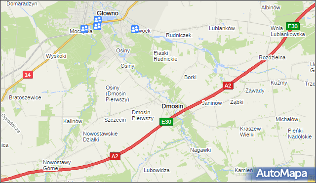 mapa Dmosin Drugi, Dmosin Drugi na mapie Targeo