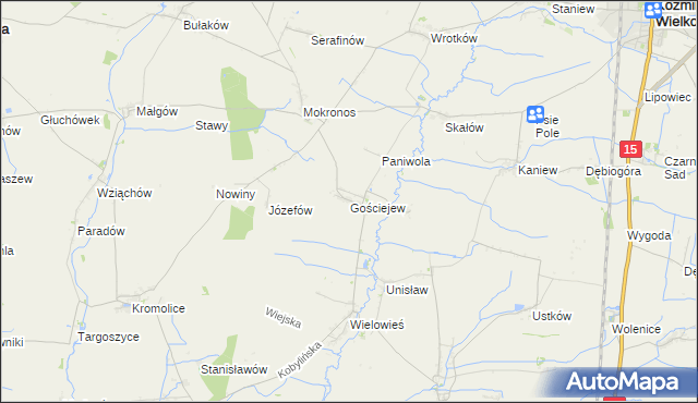 mapa Gościejew, Gościejew na mapie Targeo