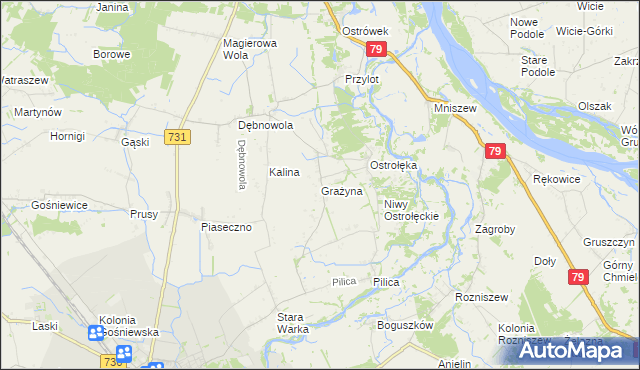 mapa Grażyna, Grażyna na mapie Targeo