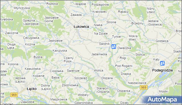 mapa Jadamwola, Jadamwola na mapie Targeo