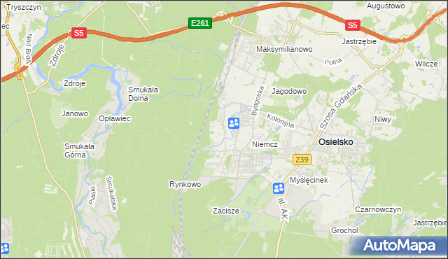 mapa Jagodowo Leśniczówka, Jagodowo Leśniczówka na mapie Targeo