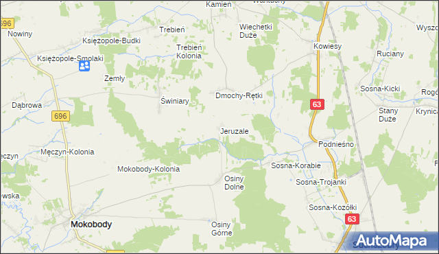 mapa Jeruzale, Jeruzale na mapie Targeo