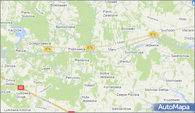 mapa Julianów gmina Tarczyn, Julianów gmina Tarczyn na mapie Targeo