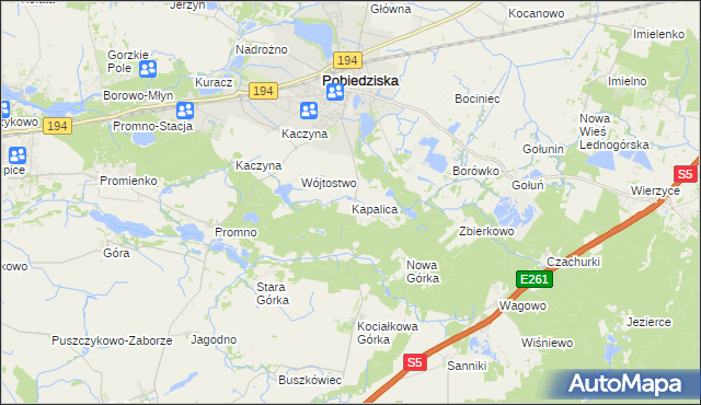 mapa Kapalica, Kapalica na mapie Targeo