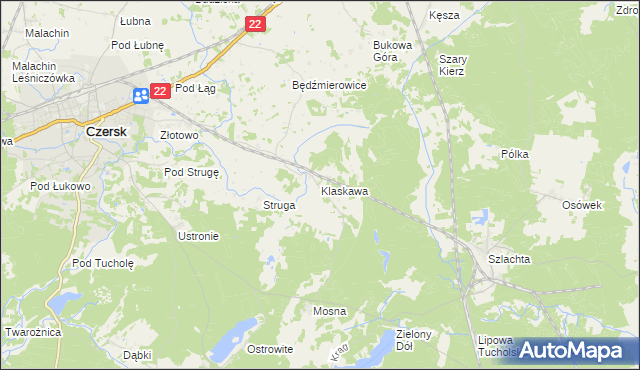 mapa Klaskawa, Klaskawa na mapie Targeo