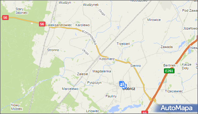 mapa Kotomierz, Kotomierz na mapie Targeo