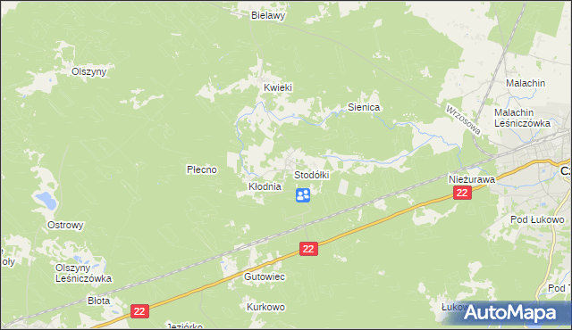 mapa Krzyż gmina Czersk, Krzyż gmina Czersk na mapie Targeo