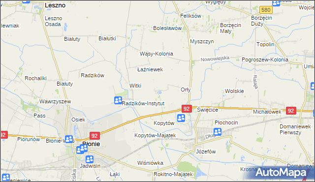 mapa Łaźniew, Łaźniew na mapie Targeo