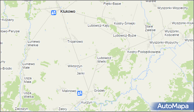 mapa Lubowicz Wielki, Lubowicz Wielki na mapie Targeo