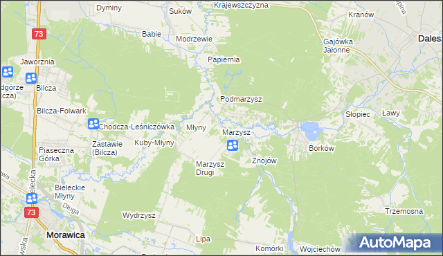 mapa Marzysz, Marzysz na mapie Targeo