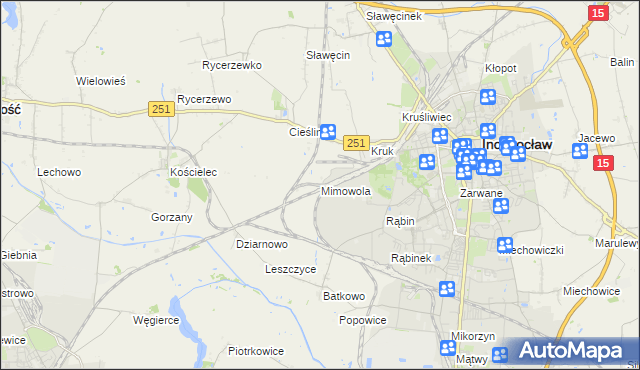 mapa Mimowola, Mimowola na mapie Targeo