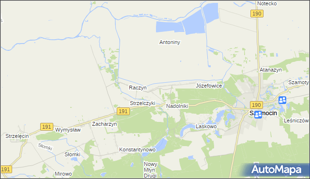 mapa Nałęcza, Nałęcza na mapie Targeo