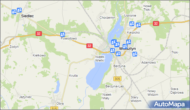 mapa Niałek Wielki, Niałek Wielki na mapie Targeo