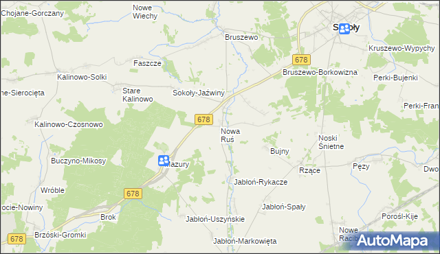mapa Nowa Ruś, Nowa Ruś na mapie Targeo