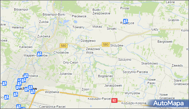 mapa Nowe Mostki, Nowe Mostki na mapie Targeo