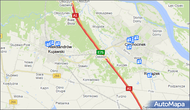 mapa Odolion, Odolion na mapie Targeo