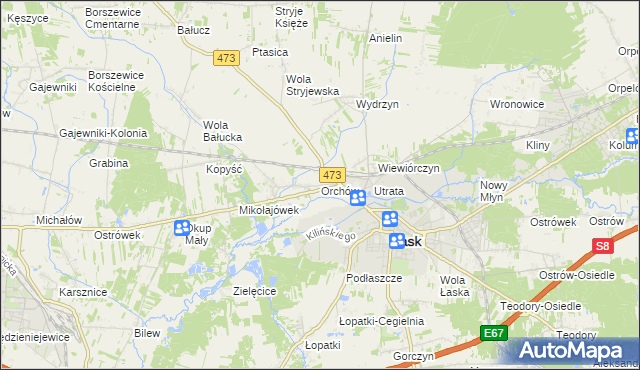 mapa Orchów, Orchów na mapie Targeo