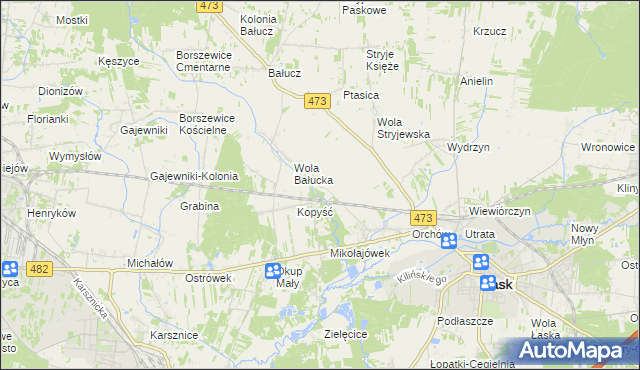 mapa Orchów-Wesółka, Orchów-Wesółka na mapie Targeo