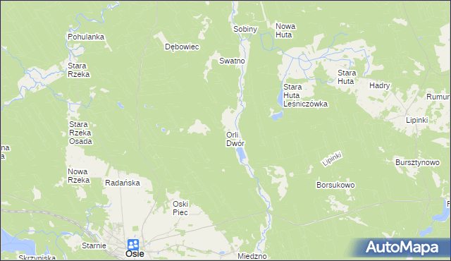 mapa Orli Dwór, Orli Dwór na mapie Targeo