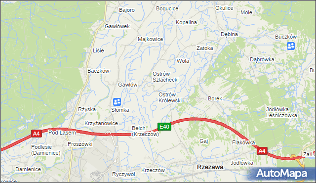 mapa Ostrów Królewski, Ostrów Królewski na mapie Targeo