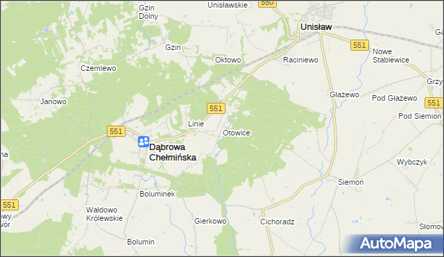 mapa Otowice, Otowice na mapie Targeo