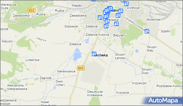 mapa Pokrówka, Pokrówka na mapie Targeo