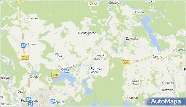 mapa Pomysk Mały, Pomysk Mały na mapie Targeo