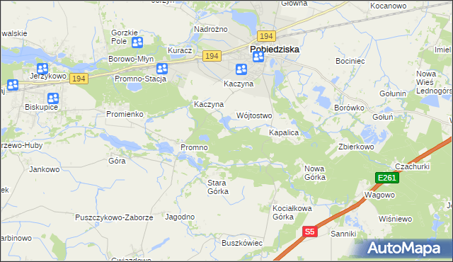 mapa Promno Leśniczówka, Promno Leśniczówka na mapie Targeo