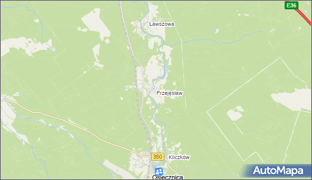 mapa Przejęsław, Przejęsław na mapie Targeo