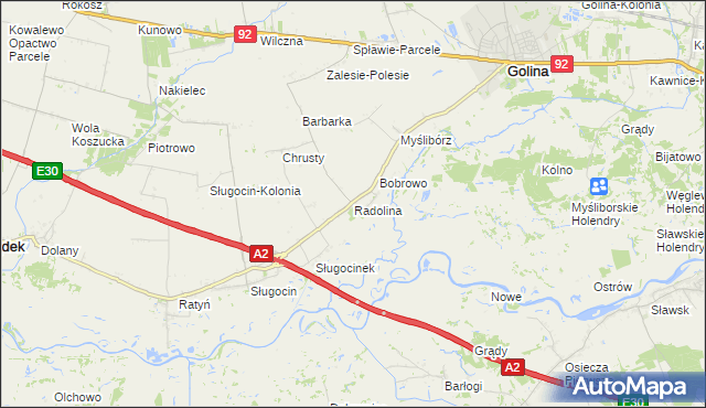 mapa Radolina, Radolina na mapie Targeo