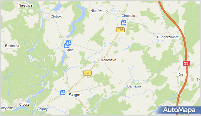 mapa Radoszyn, Radoszyn na mapie Targeo