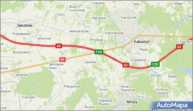 mapa Ryczołek, Ryczołek na mapie Targeo