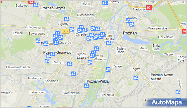 mapa Rynek Wildecki, Rynek Wildecki na mapie Targeo