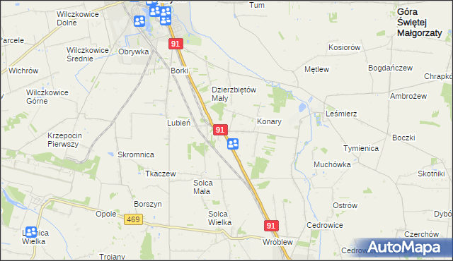 mapa Sierpów, Sierpów na mapie Targeo
