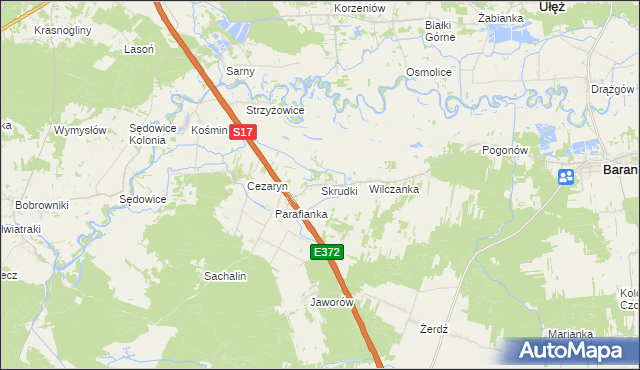 mapa Skrudki, Skrudki na mapie Targeo