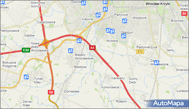 mapa Ślęza, Ślęza na mapie Targeo