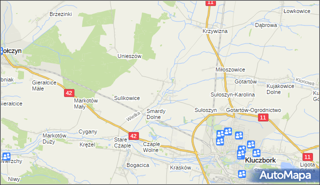 mapa Smardy Górne, Smardy Górne na mapie Targeo