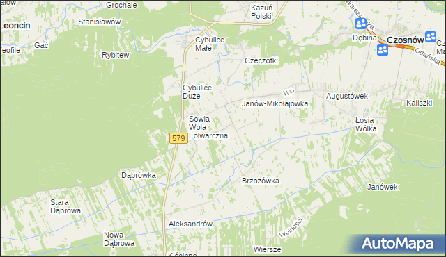 mapa Sowia Wola, Sowia Wola na mapie Targeo