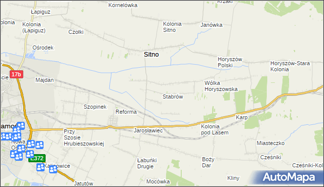 mapa Stabrów, Stabrów na mapie Targeo