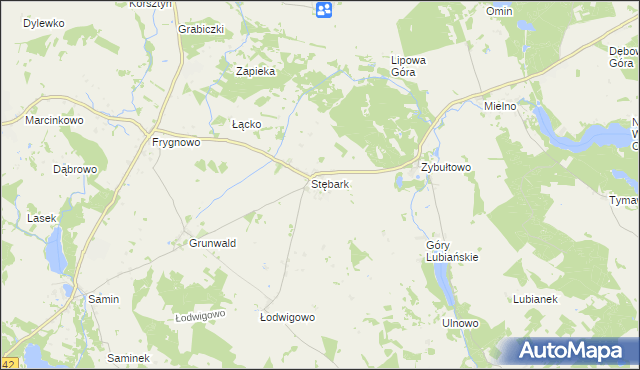 mapa Stębark, Stębark na mapie Targeo