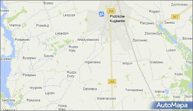 mapa Szewce gmina Piotrków Kujawski, Szewce gmina Piotrków Kujawski na mapie Targeo