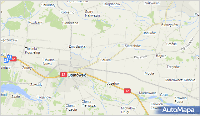 mapa Szulec, Szulec na mapie Targeo