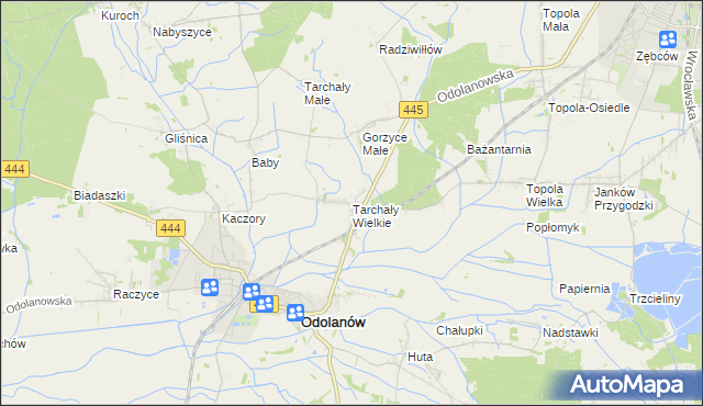 mapa Tarchały Wielkie, Tarchały Wielkie na mapie Targeo