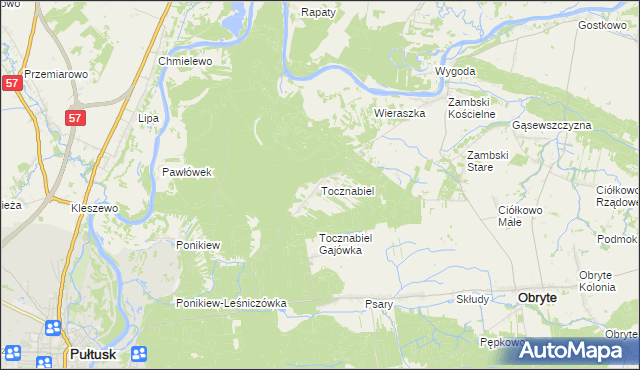 mapa Tocznabiel, Tocznabiel na mapie Targeo