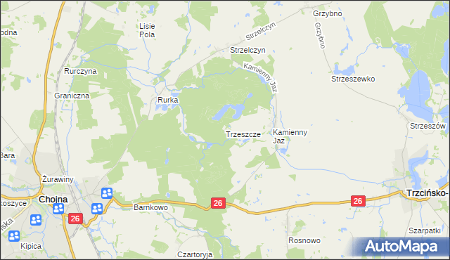 mapa Trzeszcze, Trzeszcze na mapie Targeo