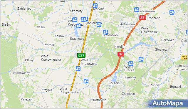 mapa Warszawianka, Warszawianka na mapie Targeo